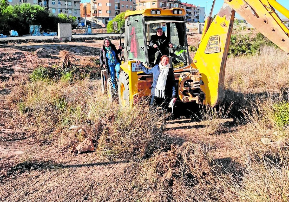 Solar ubicado junto a la calle Rosaleda de Algezares, donde se levantará el edificio de la cooperativa.