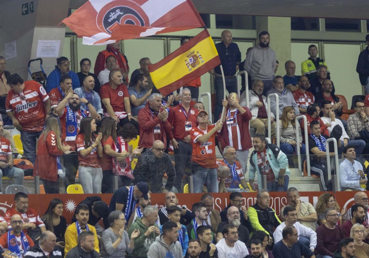 Imagen de archivo de las gradas del Palacio de los Deportes de Cartagena durante un partido del Jimbee.