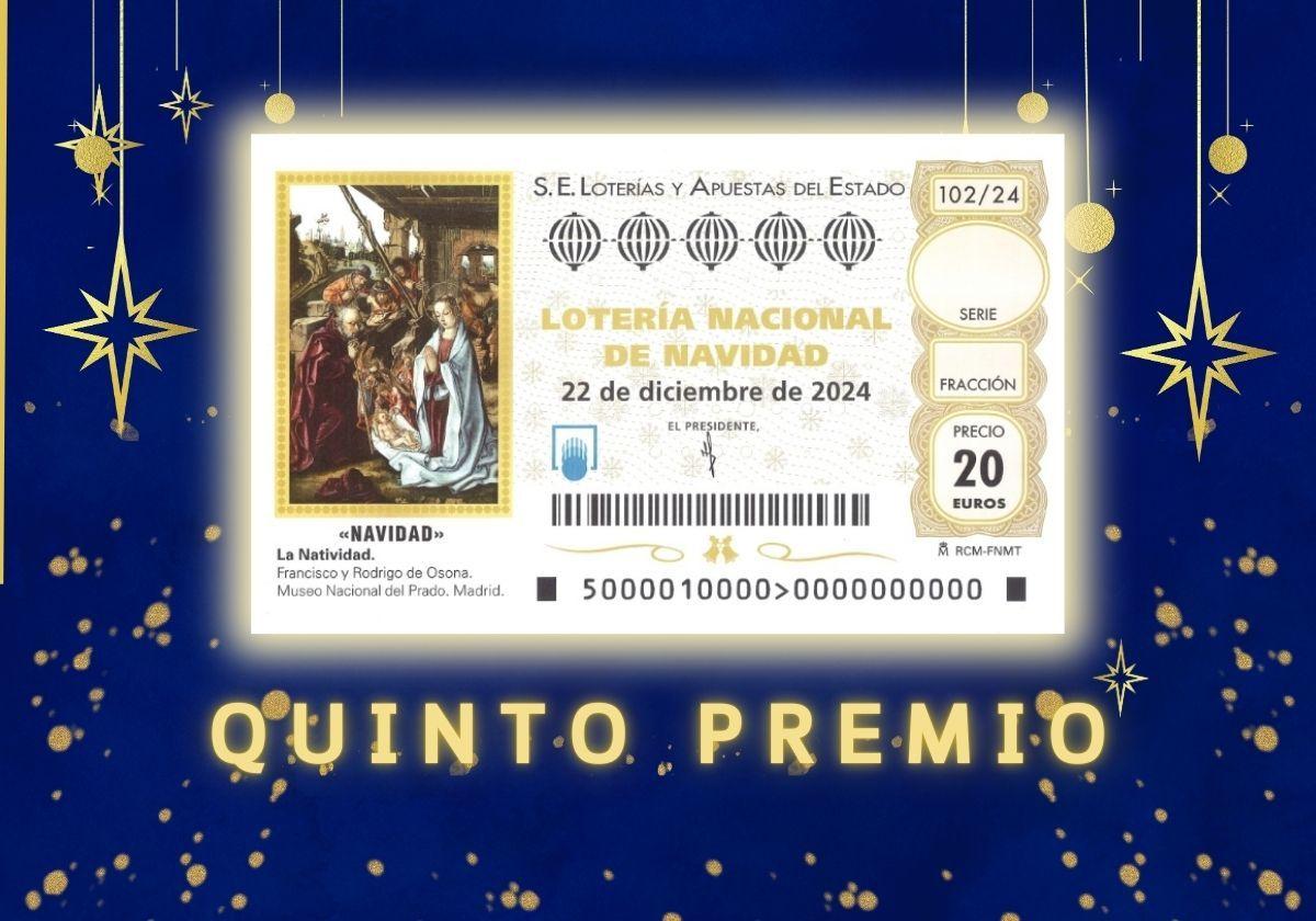 Sexto quinto premio de la Lotería de Navidad