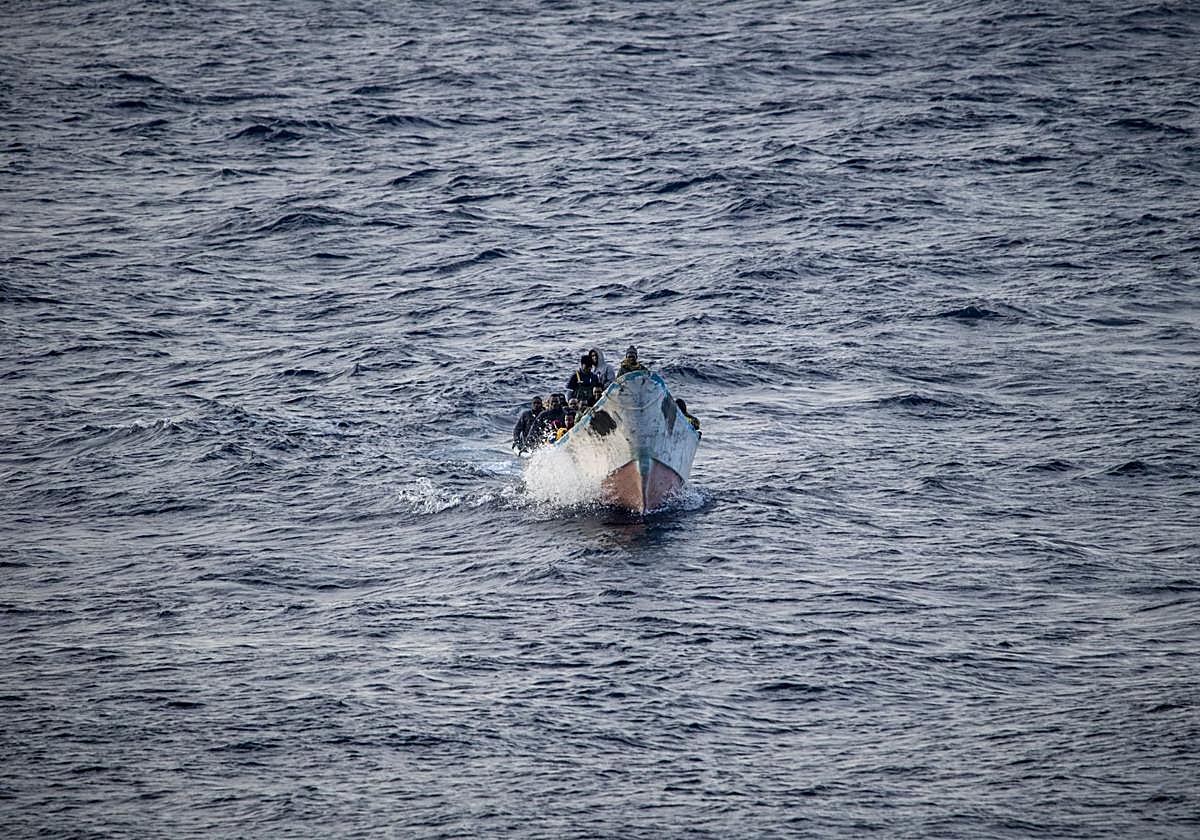 Llegada de una patera a las costas españolas, en una imagen de archivo.