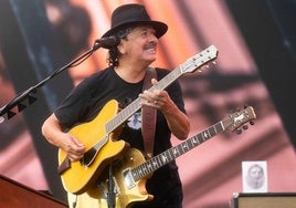 Carlos Santana, en concierto, en una imagen de archivo.