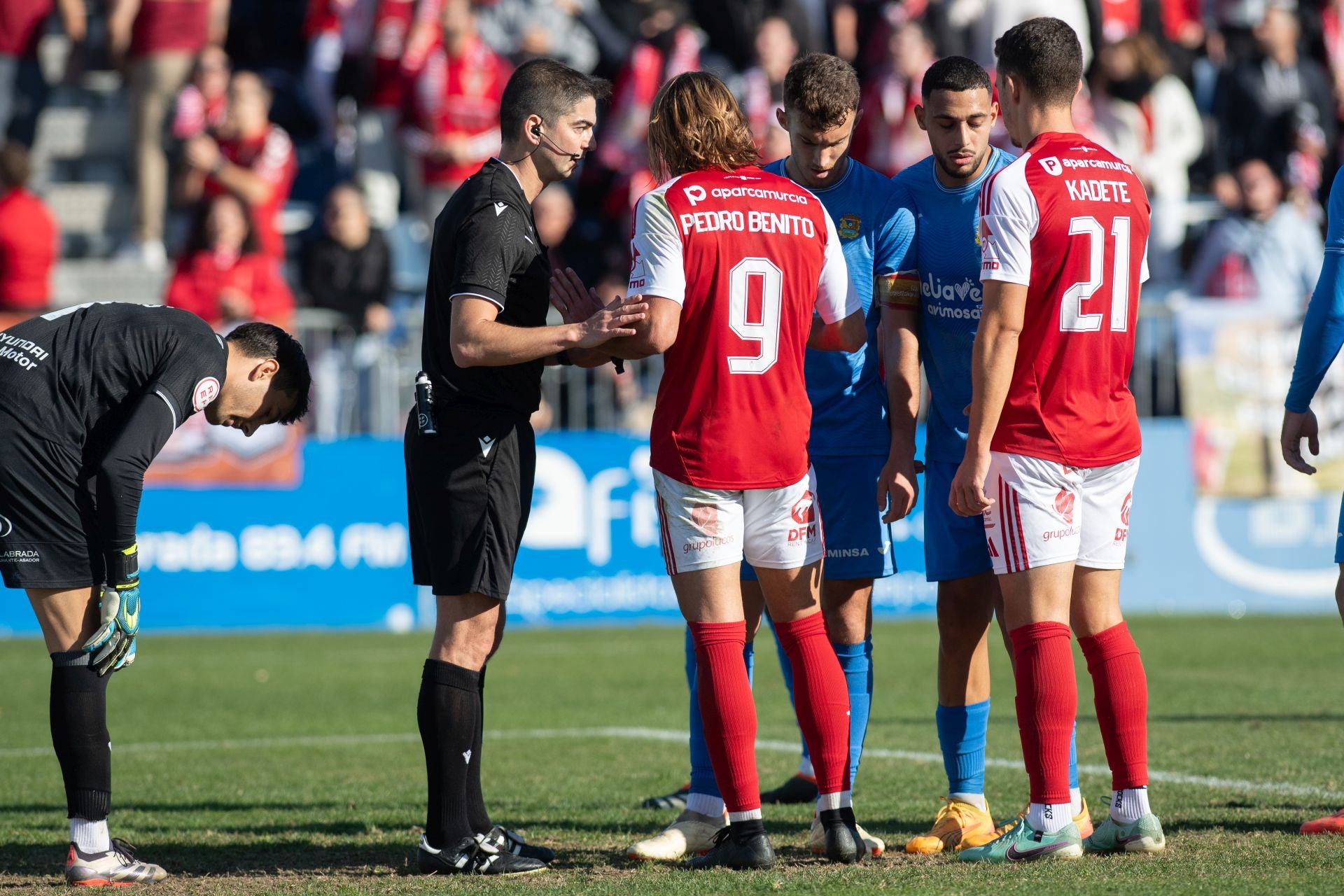 El empate del Real Murcia frente al Fuenlabrada, en imágenes