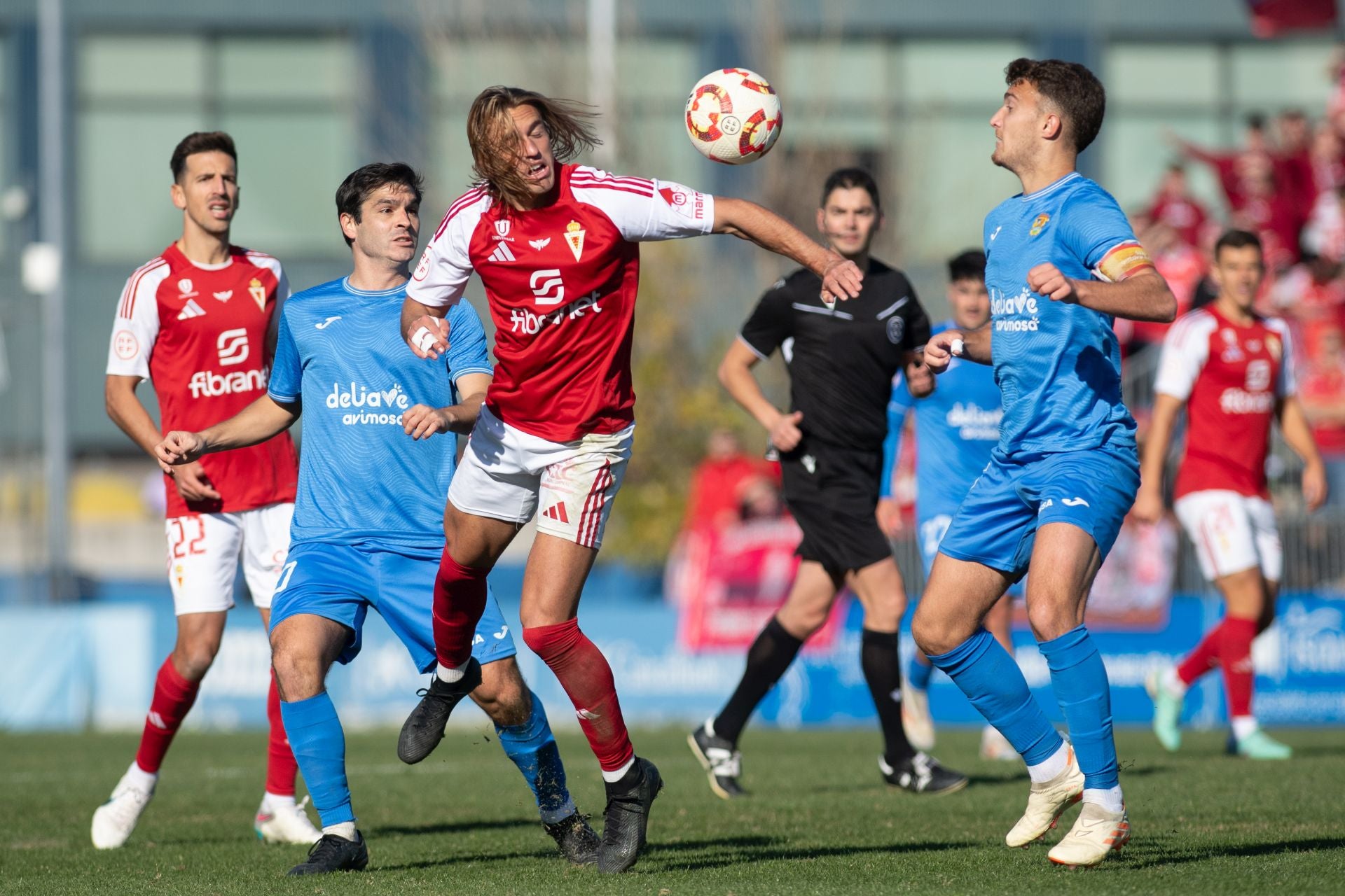 El empate del Real Murcia frente al Fuenlabrada, en imágenes