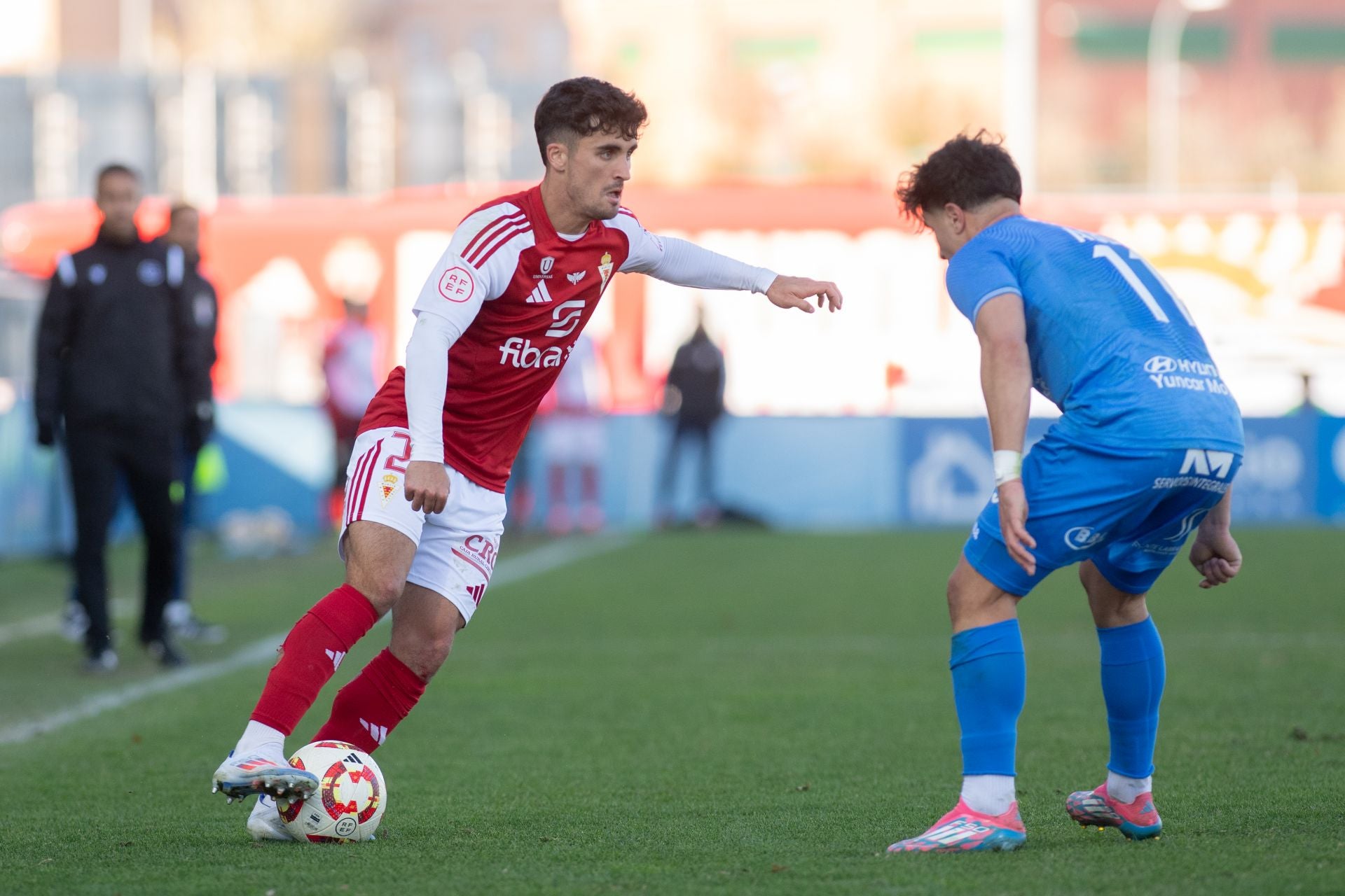 El empate del Real Murcia frente al Fuenlabrada, en imágenes