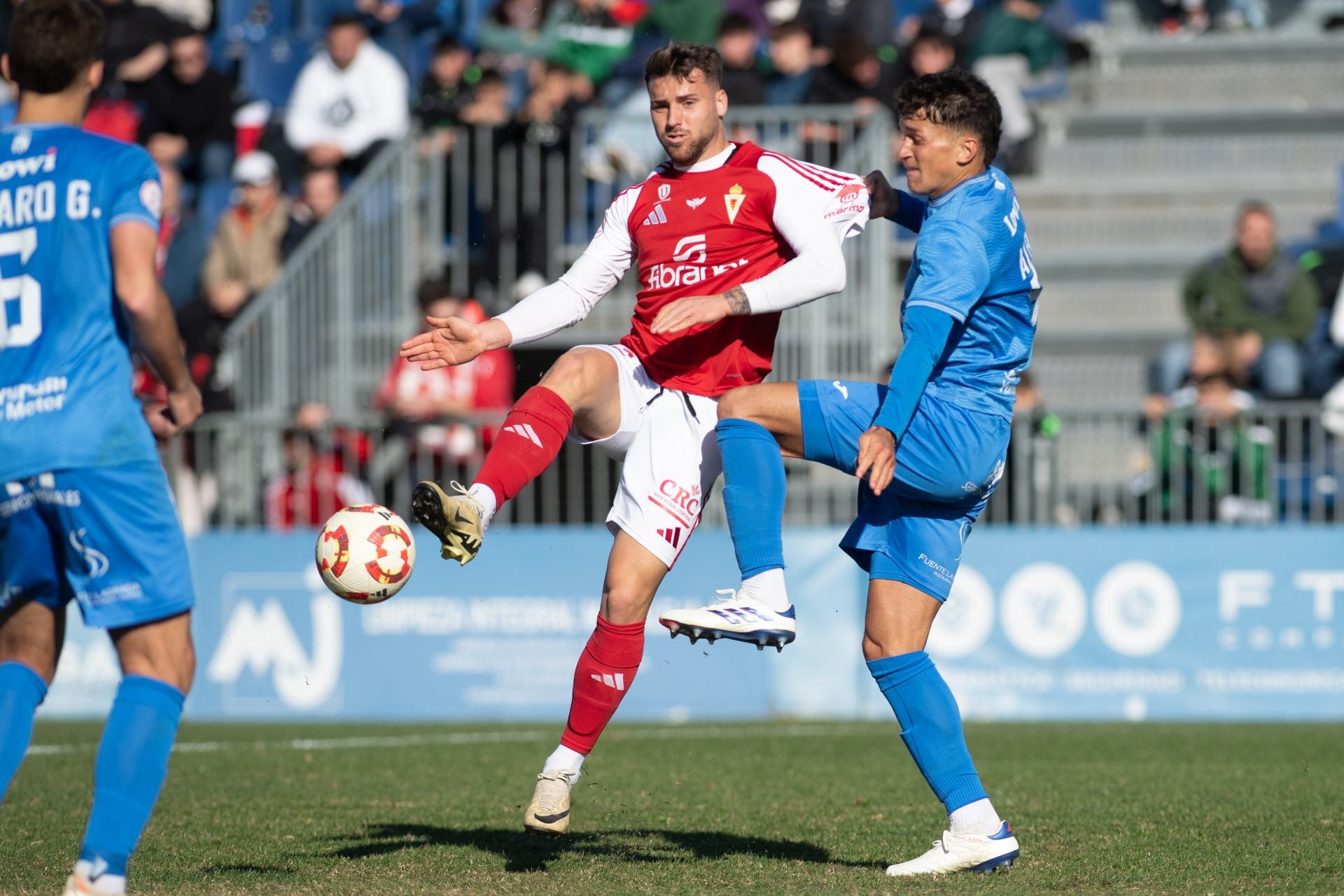 El empate del Real Murcia frente al Fuenlabrada, en imágenes