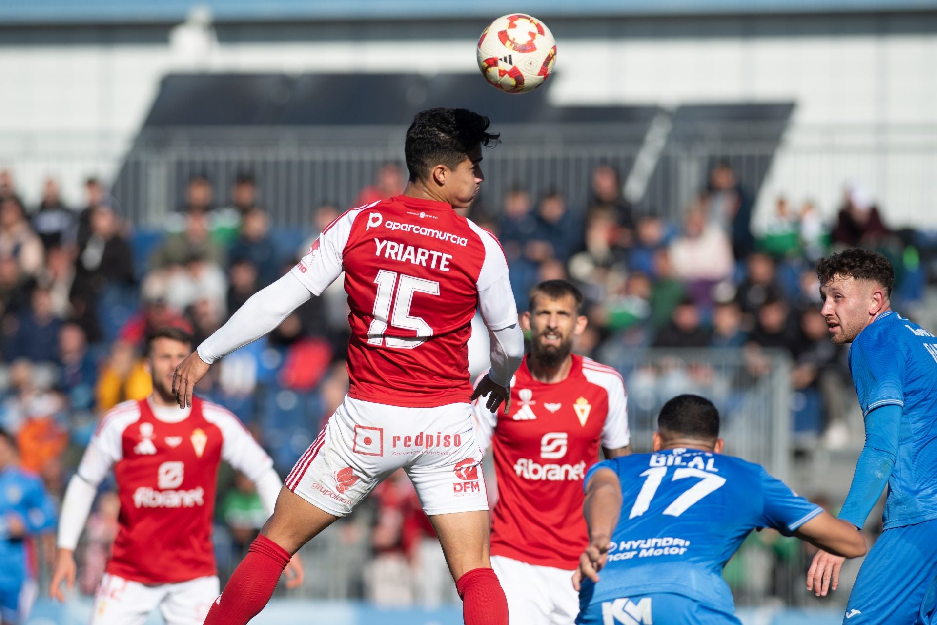 El empate del Real Murcia frente al Fuenlabrada, en imágenes