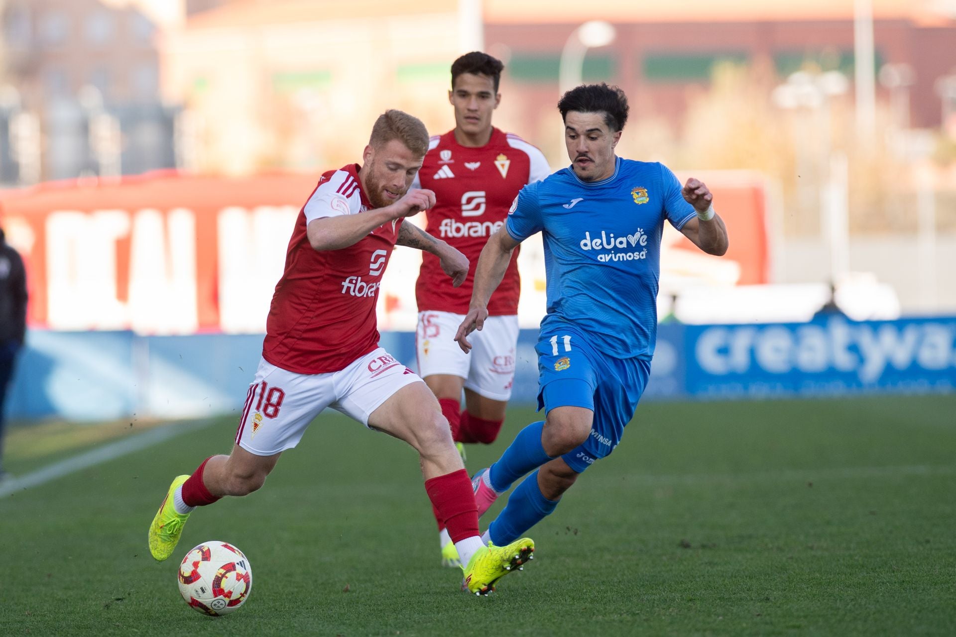 El empate del Real Murcia frente al Fuenlabrada, en imágenes