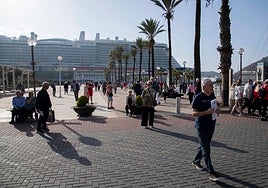 Cruceristas llegados en uno de los últimos barcos de este año.