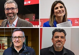 Francisco Lucas, Inmaculada Sánchez, Diego Conesa y José María Almela