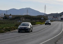 El actual acceso a Cartagena por la zona oeste, este martes.