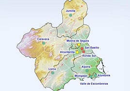 Mapa de la calidad del aire este miércoles a las 11 horas.