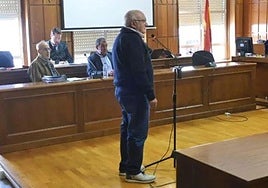 Valentín Sánchez, durante su declaración, el pasado 4 de diciembre.