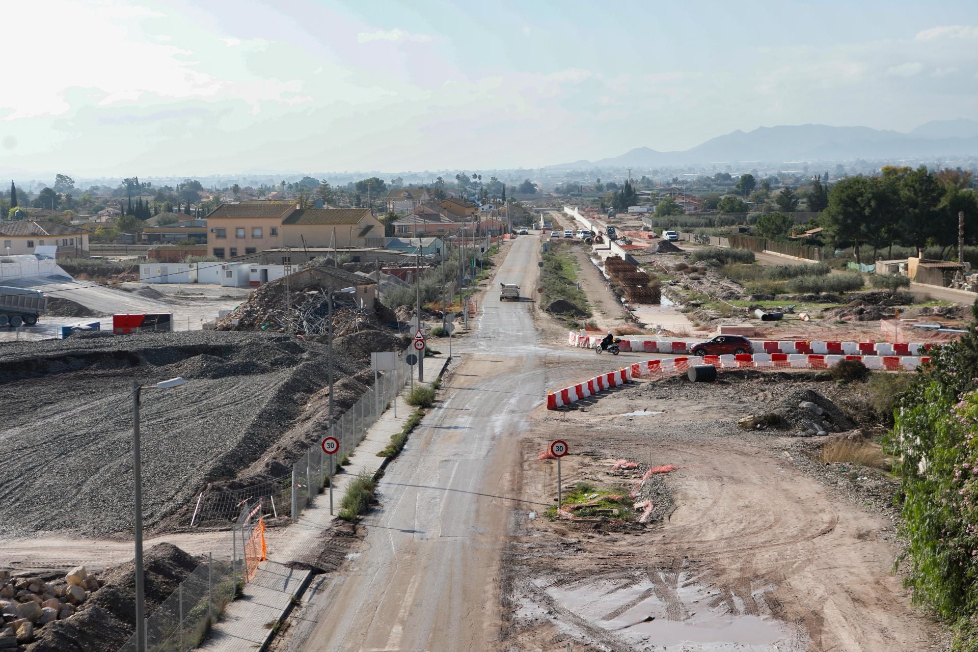 Obras de la línea entre Murcia y Almería, en una imagen de archivo.