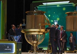 Un bombo de la Lotería de Navidad.