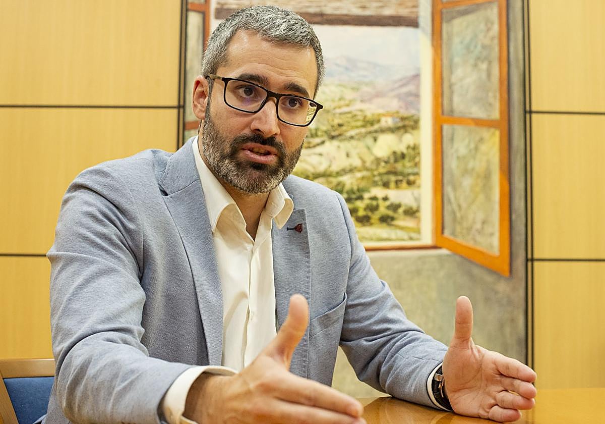 Francisco Lucas, este sábado, en las instalaciones de LA VERDAD.