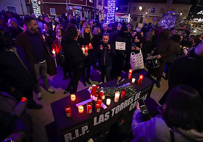 La protesta, este sábado, en Las Torres de Cotillas.