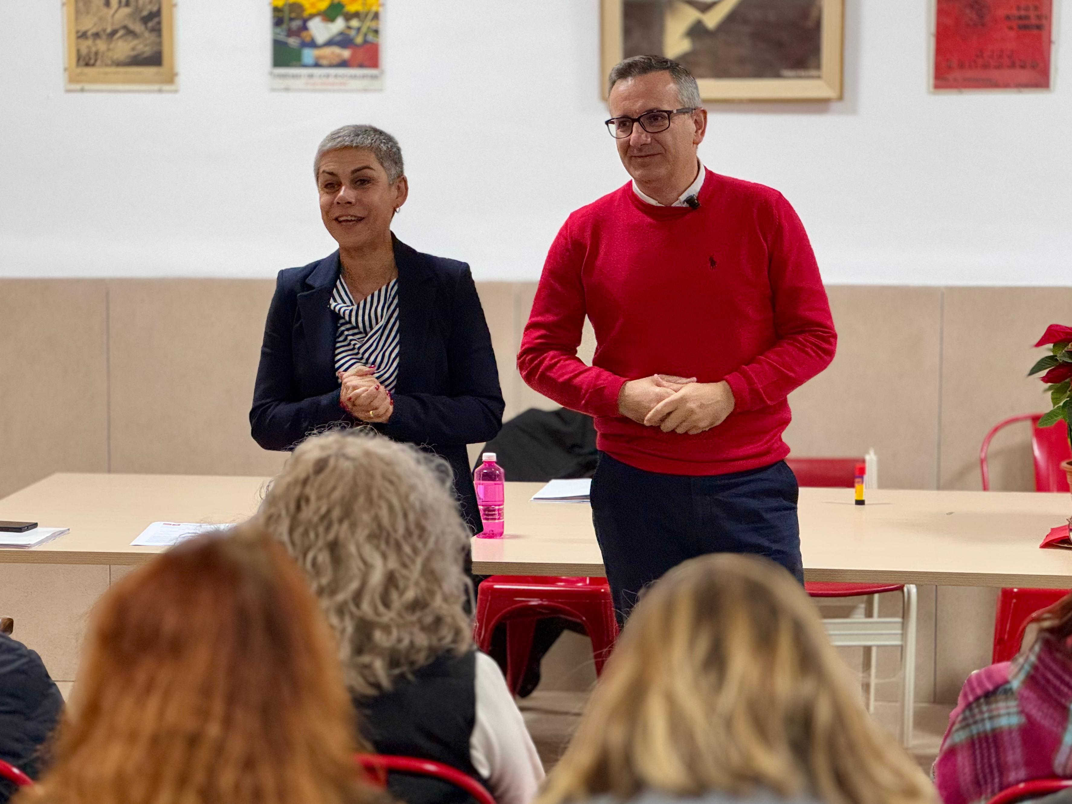 Mari Carmen Morales y Diego Conesa.