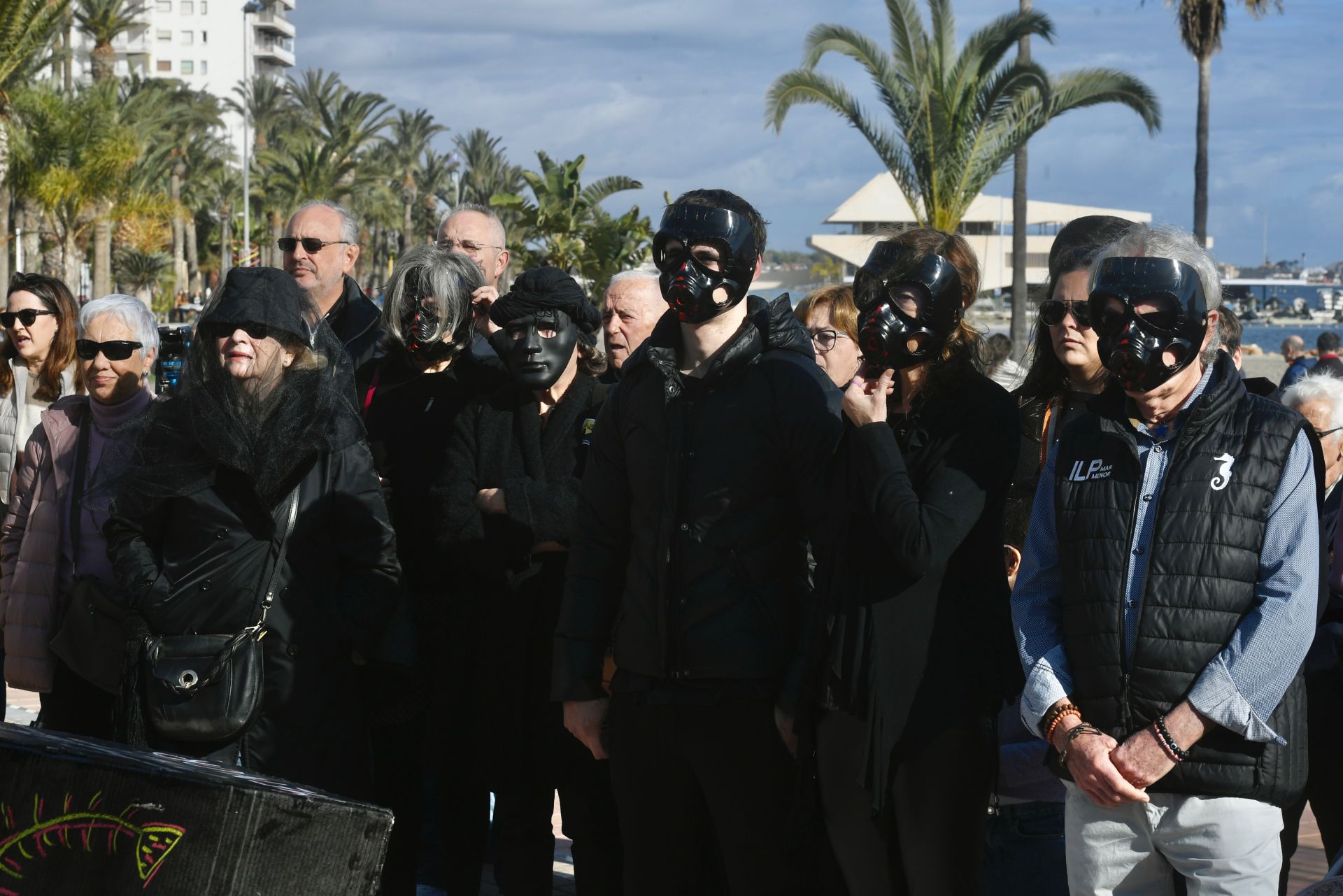 La marcha fúnebre contra la planta de biometano en San Javier, en imágenes