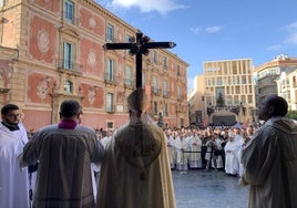 Lorca Planes en la apertura del Jubileo en la Catedral de Murcia, este domingo.