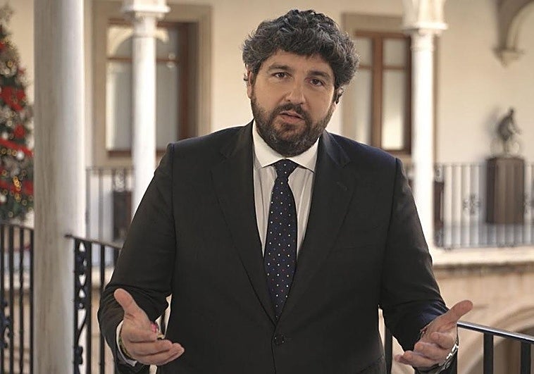 Fernando López Miras, en su mensaje de fin de año.