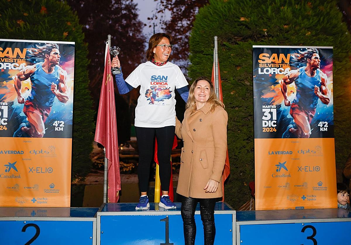 El podio de la San Silvestre de Lorca 2024, en imágenes