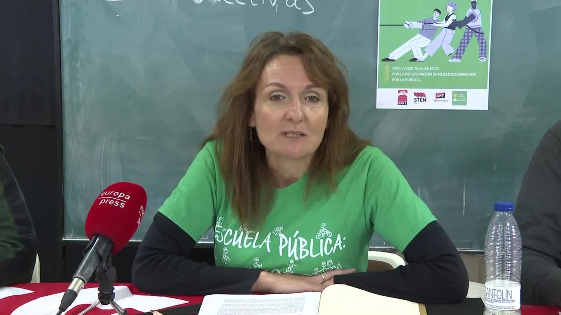 Sindicatos justifican la huelga en Madrid: "Hay que defender los derechos de los profesores"