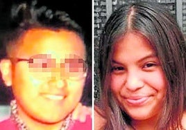 Johan S., asesino confeso, y Claudia, la víctima.