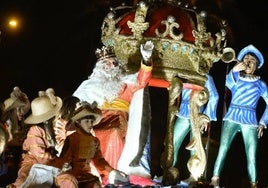 La cabalgata de los Reyes Magos en Murcia, en una imagen de archivo.