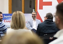 Francisco Lucas durante un encuentro con la militancia celebrado en los últimos días