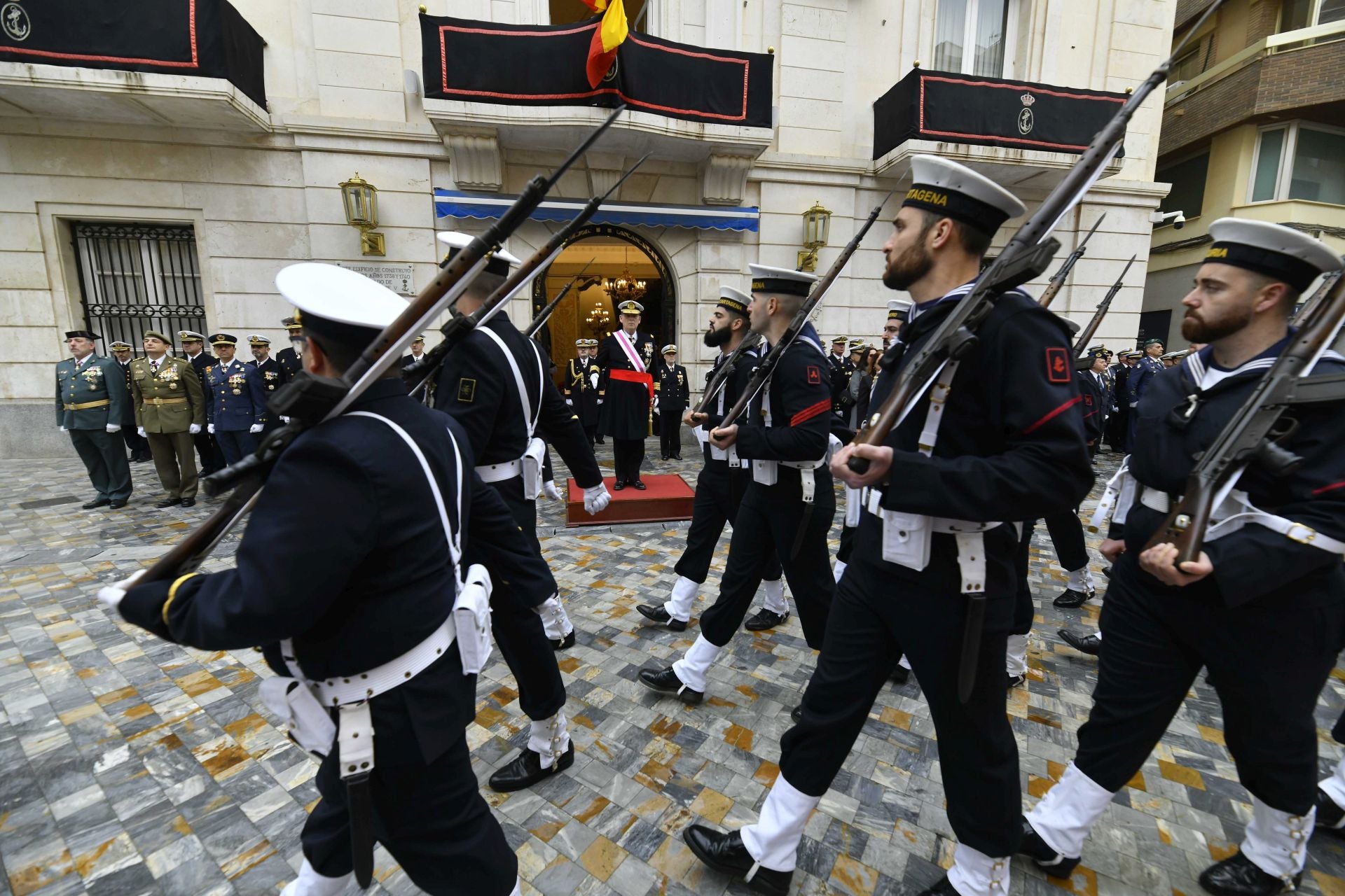 Celebración de la Pascua Militar en Cartagena, en imágenes