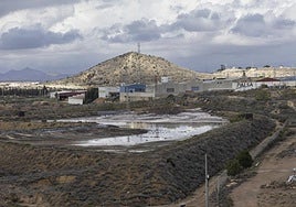 Imagen de archivo de las balsas de Zinsa, a escasos metros de viviendas y negocios de Torreciega y Cabezo Beaza.