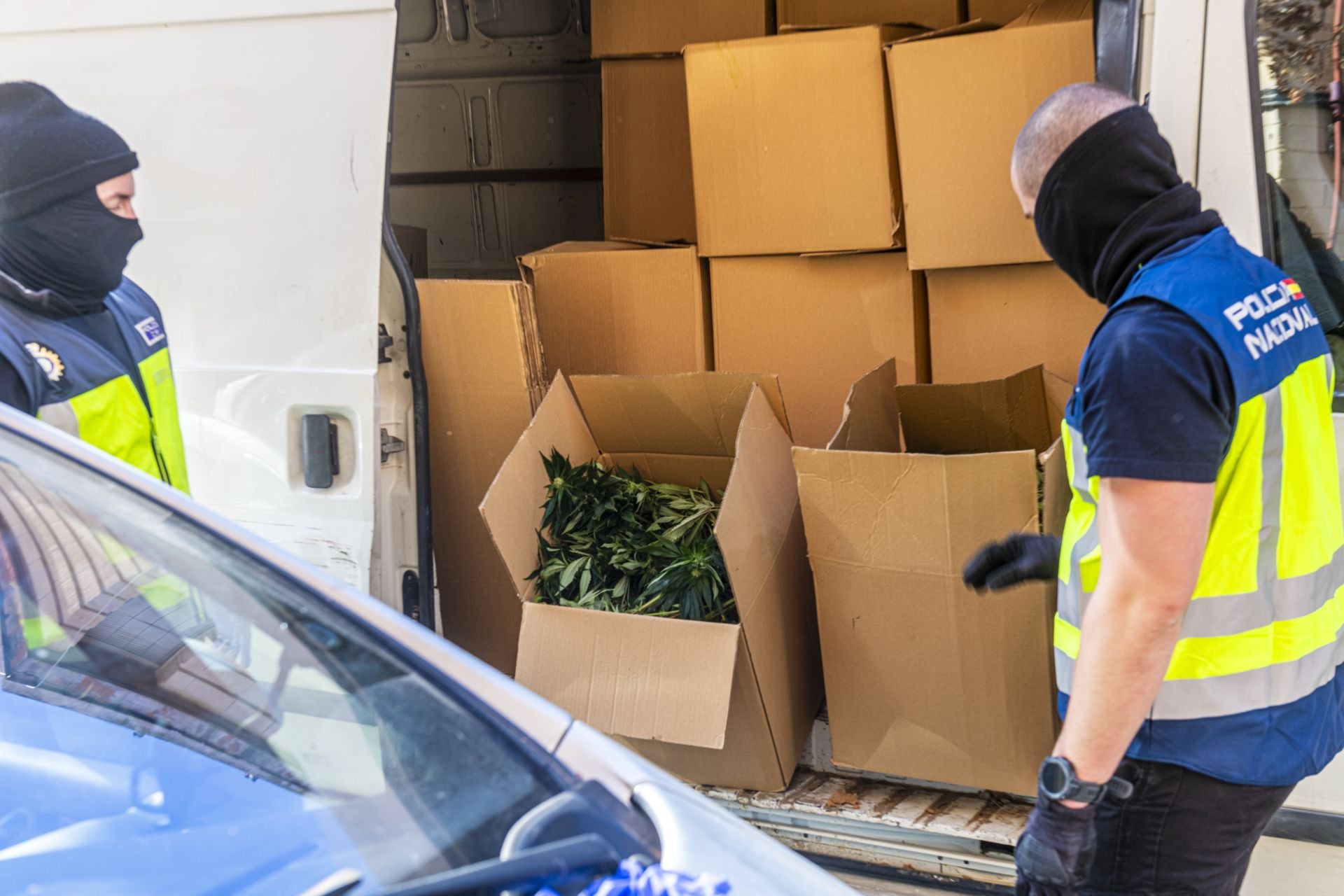 La redada antidroga en el barrio murciano de La Paz, en imágenes