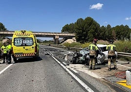 Vehículo de un hombre que falleció en un accidente de tráfico el pasado verano en Jumilla.