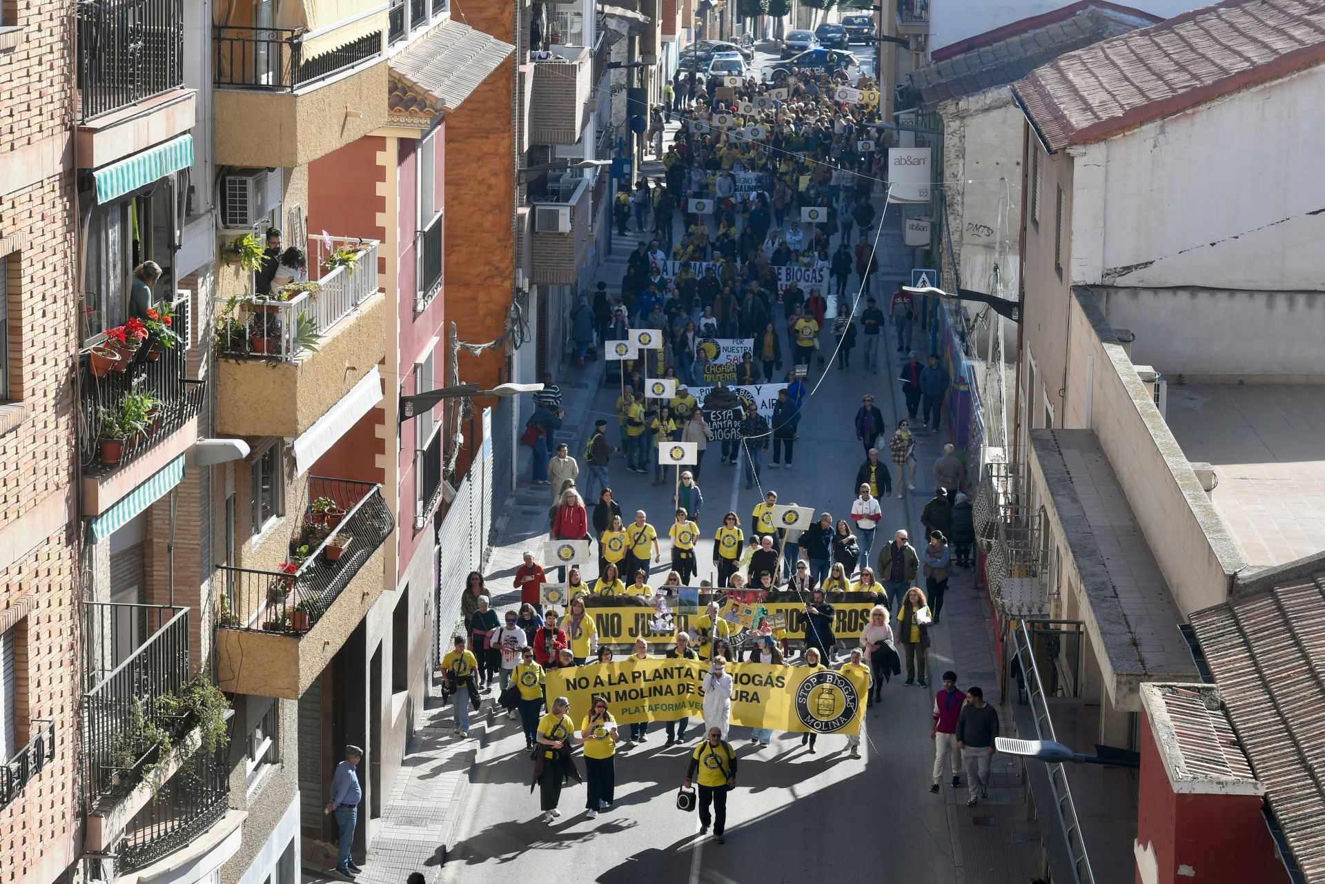 Manifestación en Molina de Segura contra la instalación de una planta de biogás, en imágenes