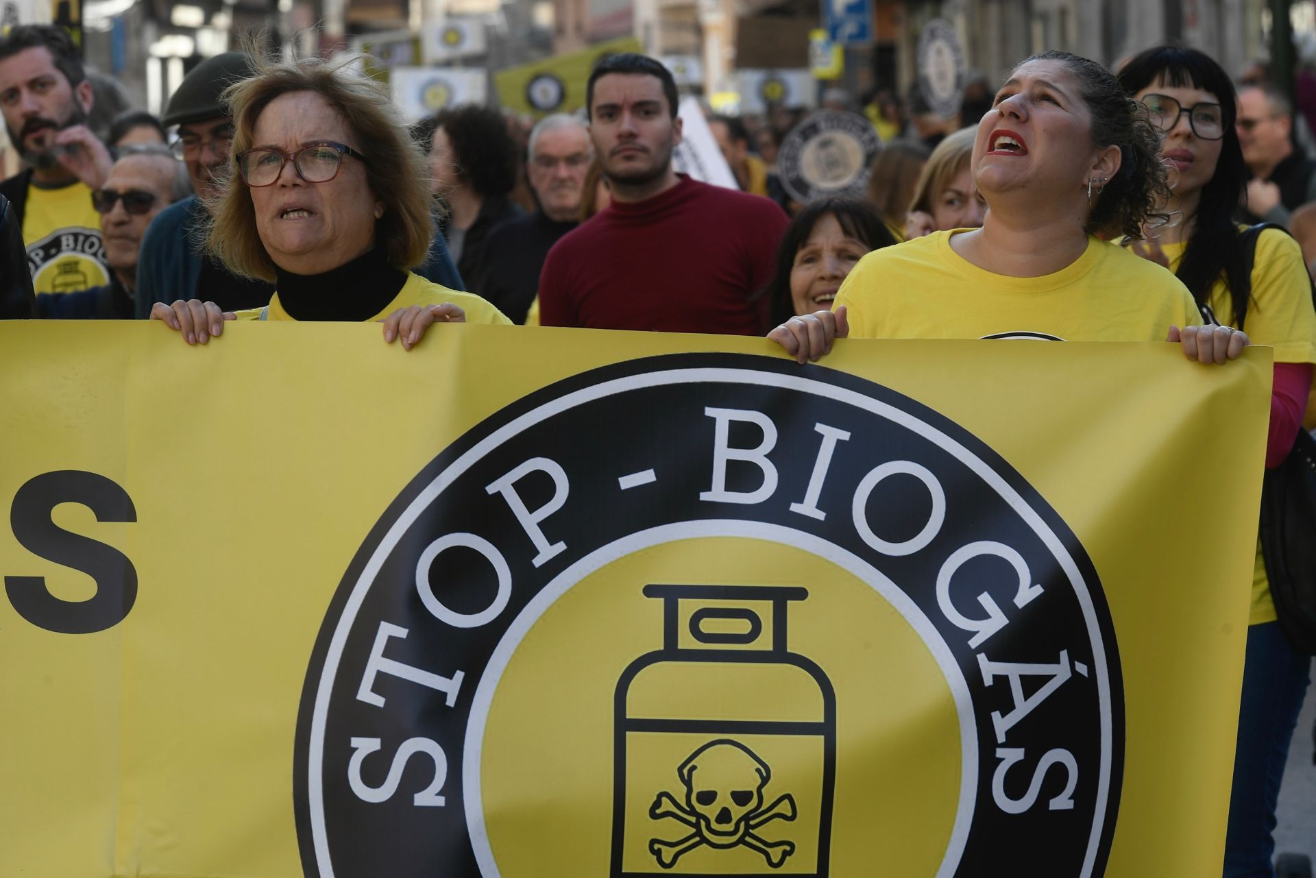 Manifestación en Molina de Segura contra la instalación de una planta de biogás, en imágenes