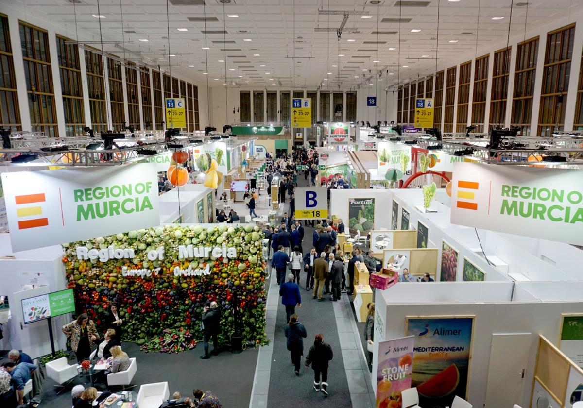 El expositor de la Región de Murcia en Fruit Logistica 2024.