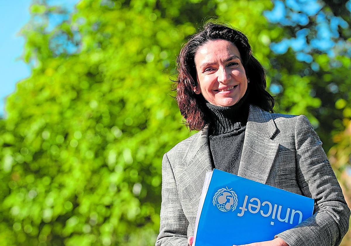 La presidenta de Unicef en la Región de Murcia, Carolina Olivares, el pasado viernes en Murcia.