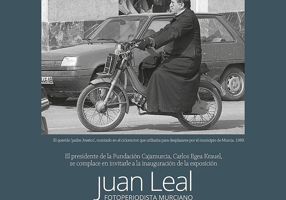 El cartel de la exposición de Juan Leal.