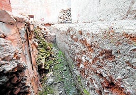 Lienzo de muralla medieval hallado en Molina.