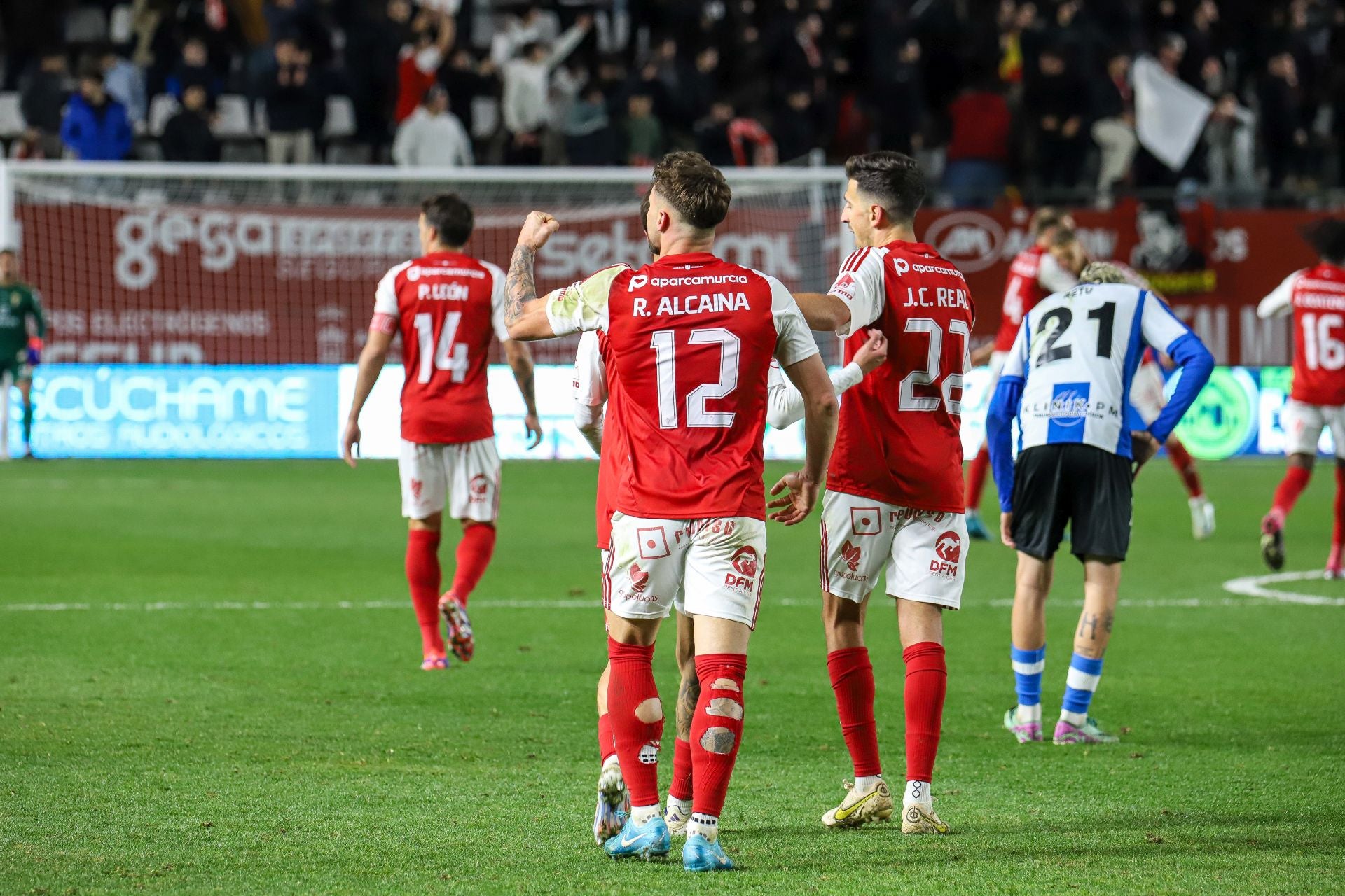 La victoria del Real Murcia frente al Hércules, en imágenes