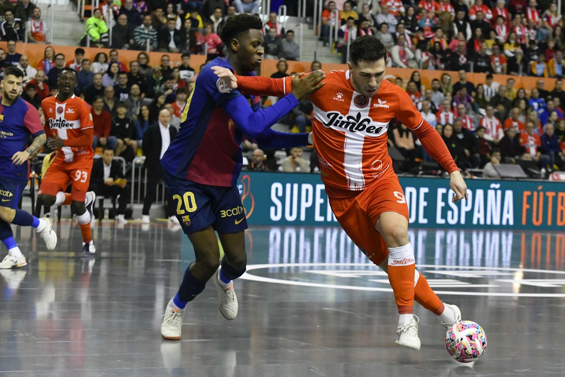 La victoria del Jimbee Cartagena frente al Barça, en imágenes