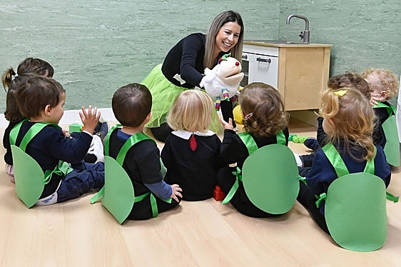 Niños en una guardería en una imagen de archivo.