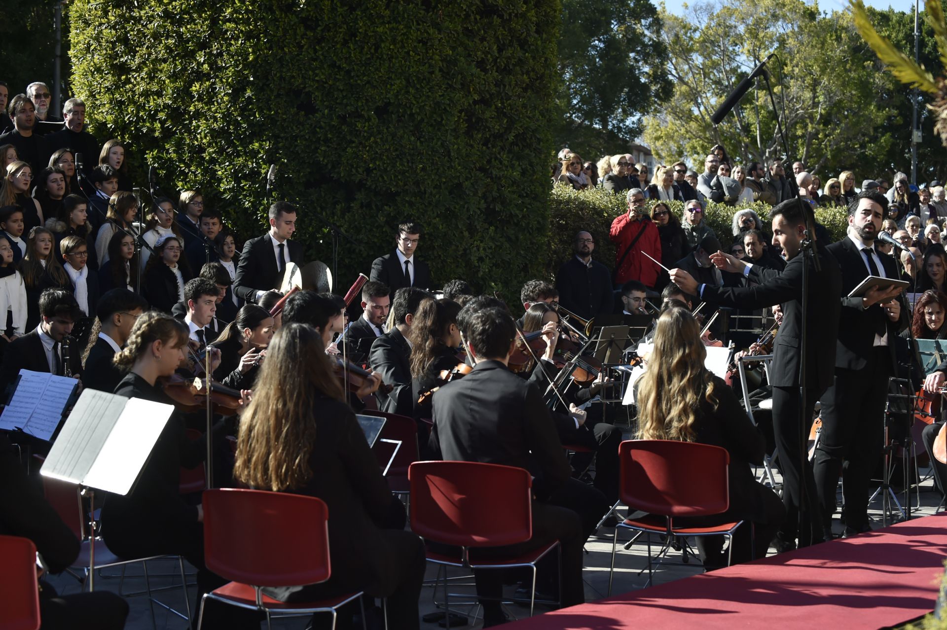 El encendido del pebetero del 1200 aniversario de Murcia y acto inaugural, en imágenes