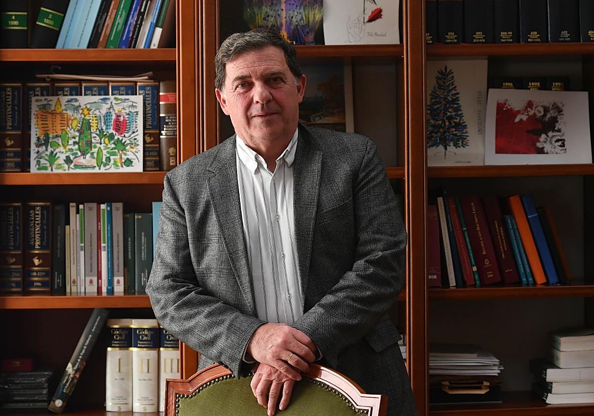 El magistrado Miguel Ángel Larrosa, presidente en funciones de la Audiencia Provincial.