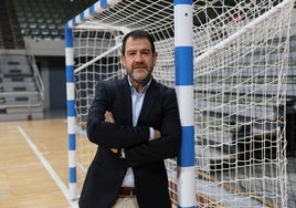 Fran Serrejón, ayer, en el Palacio de los Deportes de Murcia.