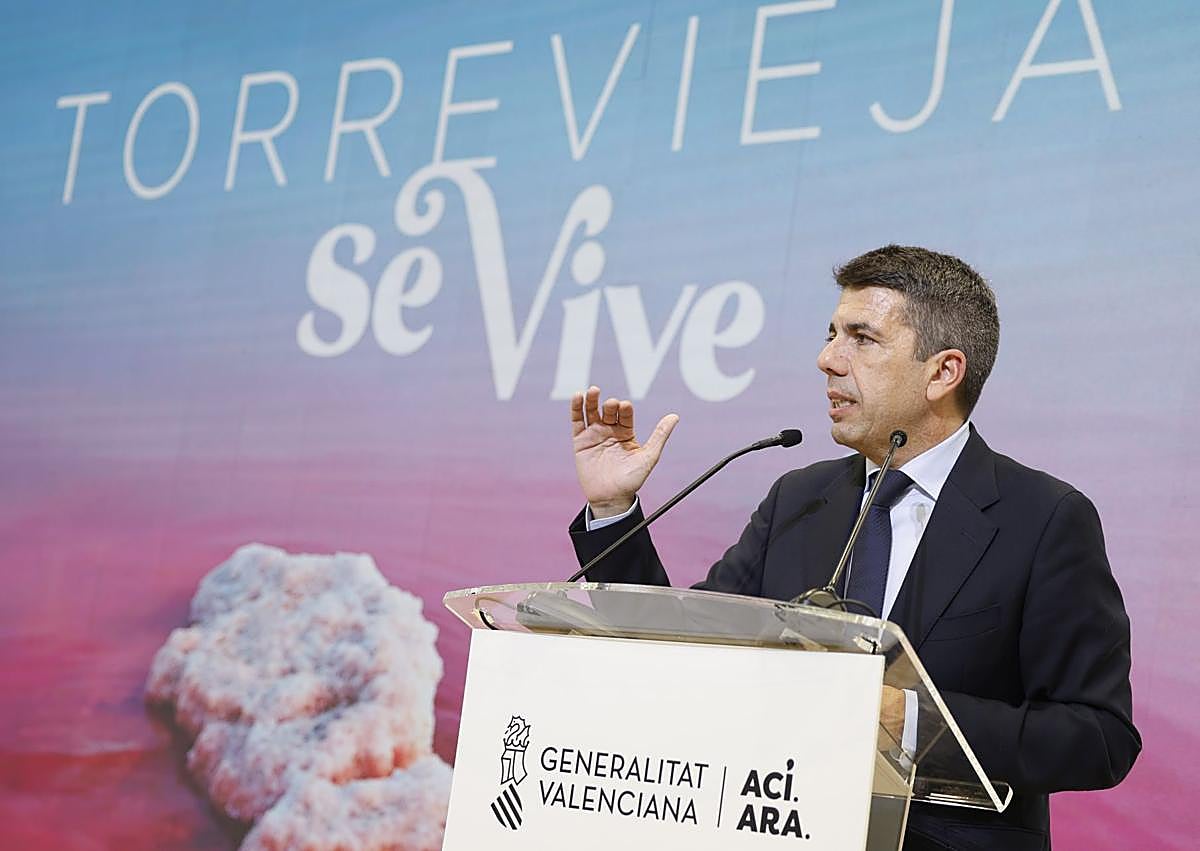 Imagen secundaria 1 - Intervenciones de Eduardo Dolón, Rosario Martínez y Carlos Mazón en la presentación de Torrevieja en Fitur.
