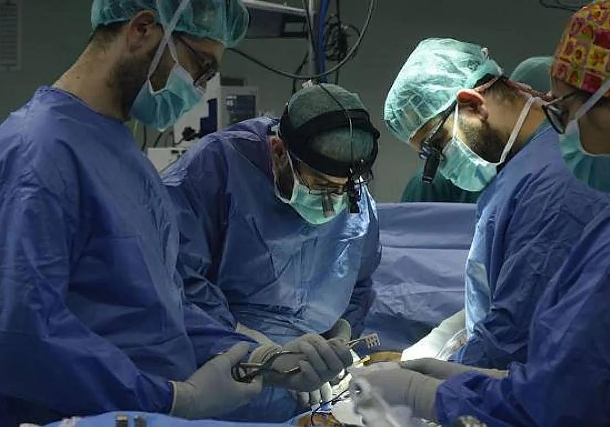Un grupo de cirujanos trabaja en una operación, en una imagen de archivo.