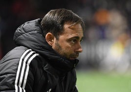 Fran Fernández, entrenador del Real Murcia.