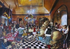 'The flying haggis', de David Mach, celebra el alcance global de Burns Supper y del bardo nacional de Escocia.