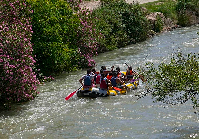 Descenso del Segura a su paso por Calasparra.